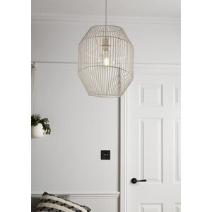 Lustra tip pendul, Alb, 42 W, 1 x E27 GoodHome Tsolma Lustra tip pendul, Alb, 42 W, 1 x E27 GoodHome Tsolma