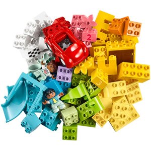 LEGO DUPLO: Cutie Deluxe in forma de caramida 10914, 18 luni+, 85 piese LEGO DUPLO: Cutie Deluxe in forma de caramida 10914, 18 luni+, 85 piese