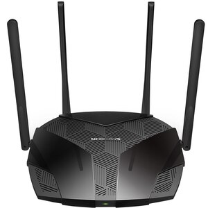Router Wireless Gigabit MERCUSYS MR80X AX3000, WI-Fi 6, Dual-Band 574 + 2402 Mbps, negru Router Wireless Gigabit MERCUSYS MR80X AX3000, WI-Fi 6, Dual-Band 574 + 2402 Mbps, negru