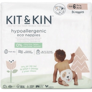 Scutece hipoalergenice KIT&KIN Eco nr 6, Unisex, 14kg+, 26 buc Scutece hipoalergenice KIT&KIN Eco nr 6, Unisex, 14kg+, 26 buc