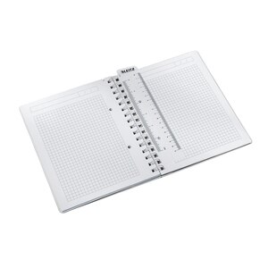 Caiet de birou LEITZ, matematica, A5, 80 file, legatura spirala, turcoaz Caiet de birou LEITZ, matematica, A5, 80 file, legatura spirala, turcoaz