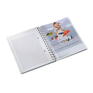 Caiet de birou LEITZ, matematica, A5, 80 file, legatura spirala, turcoaz Caiet de birou LEITZ, matematica, A5, 80 file, legatura spirala, turcoaz