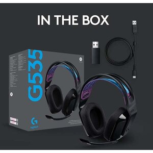 Casti Gaming Wireless LOGITECH G535 LIGHTSPEED, multiplatforma, 3.5mm, negru Casti Gaming Wireless LOGITECH G535 LIGHTSPEED, multiplatforma, 3.5mm, negru