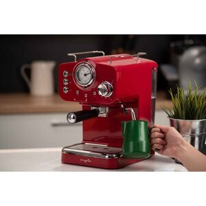 Espressor manual MYRIA MY4052, 1.25l, 1100W, 15 bar, rosu-argintiu Espressor manual MYRIA MY4052, 1.25l, 1100W, 15 bar, rosu-argintiu