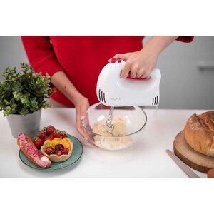 Mixer de mana MYRIA MY4112, 250W, 5 trepte viteza, alb Mixer de mana MYRIA MY4112, 250W, 5 trepte viteza, alb