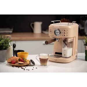 Espressor manual MYRIA MY4443BG, 1.5l, 1250W, 15 bar, crem-maro Espressor manual MYRIA MY4443BG, 1.5l, 1250W, 15 bar, crem-maro