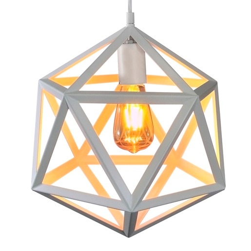 Lustra tip pendul, Alb, 60 W, 1 x E27 Denmark Lustra tip pendul, Alb, 60 W, 1 x E27 Denmark