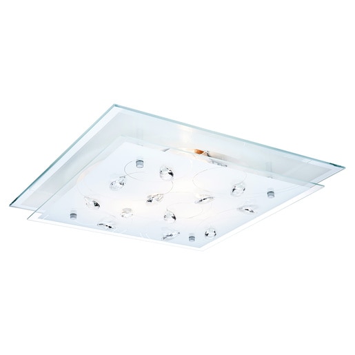 Plafoniera GLOBO Jasmina 40408-3, E27, 3 x 40W, IP20, crom-transparent Plafoniera GLOBO Jasmina 40408-3, E27, 3 x 40W, IP20, crom-transparent