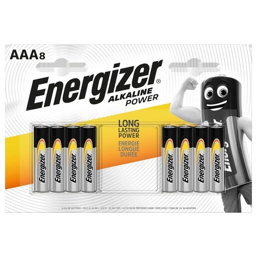 Baterii alcaline AAA ENERGIZER, 8 bucati Baterii alcaline AAA ENERGIZER, 8 bucati