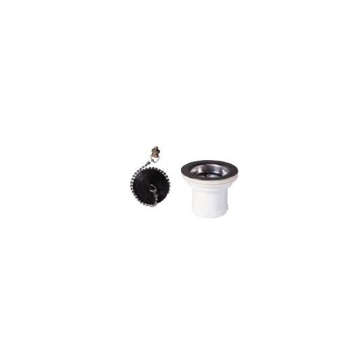Ventil 1/2 inch pentru lavoar Wirquin, metal si plastic, alb Ventil 1/2 inch pentru lavoar Wirquin, metal si plastic, alb