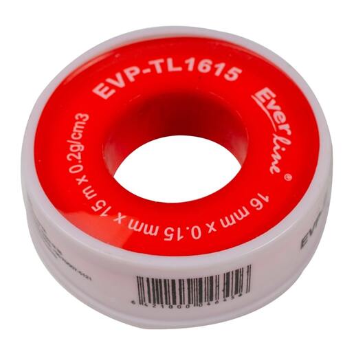 Banda teflon Everpro, 16 mm x 15 m, alb Banda teflon Everpro, 16 mm x 15 m, alb