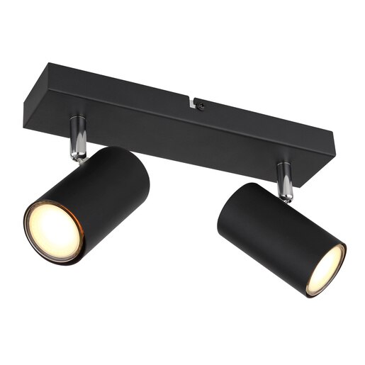 Spot Led Negru Metal 2X 35W Gu10 Spot Led Negru Metal 2X 35W Gu10