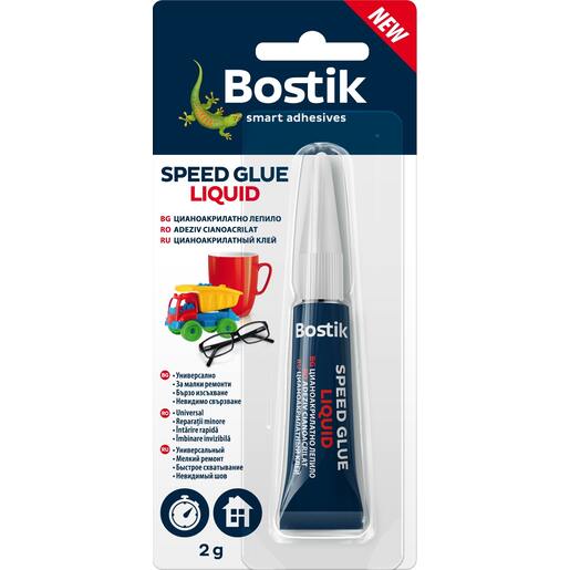 Adeziv lichid universal BOSTIK Speed Glue, 2 g Adeziv lichid universal BOSTIK Speed Glue, 2 g