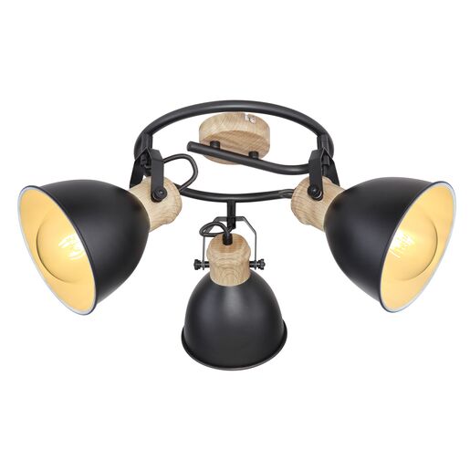 Spot negru, metal, E27, 40W Globo Spot negru, metal, E27, 40W Globo