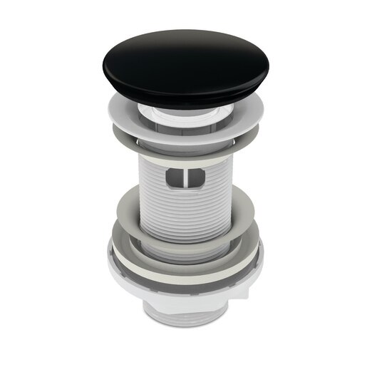 Ventil WIRQUIN quick-clack cu preaplin, dop ceramic, negru Ventil WIRQUIN quick-clack cu preaplin, dop ceramic, negru