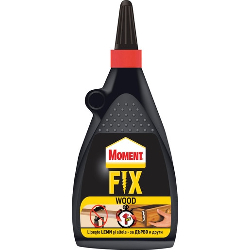 Adeziv pentru lemn MOMENT Fix Wood, transparent, 100 g Adeziv pentru lemn MOMENT Fix Wood, transparent, 100 g
