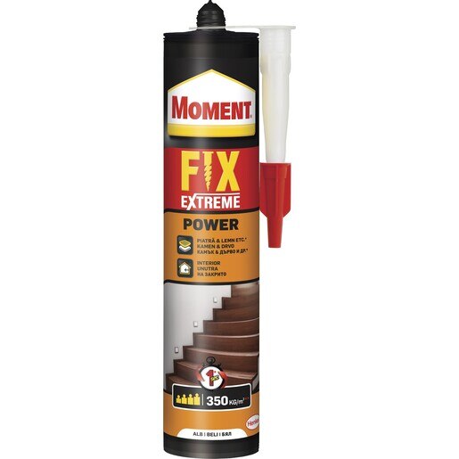 Adeziv pentru constructii MOMENT Fix Extreme Power, 385 g Adeziv pentru constructii MOMENT Fix Extreme Power, 385 g