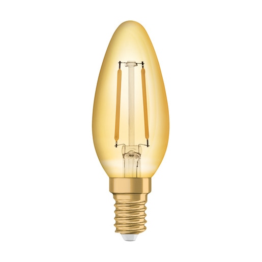 Bec LED decorativ, Osram, E14, 2.5W, 2500K, auriu Bec LED decorativ, Osram, E14, 2.5W, 2500K, auriu