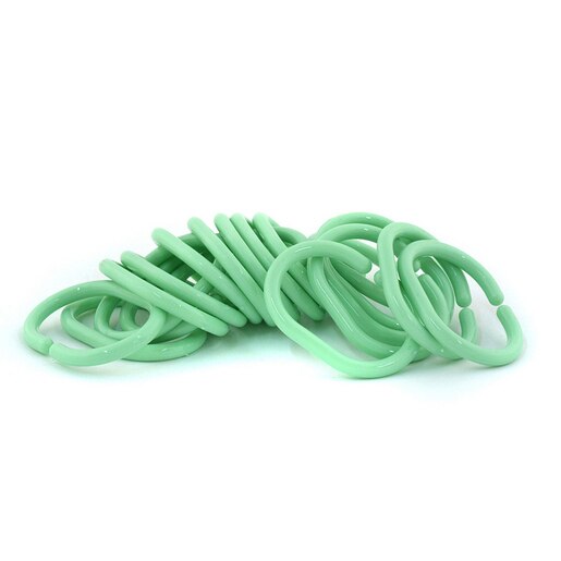 Set 20 inele perdea dus, verde Set 20 inele perdea dus, verde