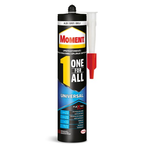 Adeziv universal MOMENT One for All, alb, 390 g Adeziv universal MOMENT One for All, alb, 390 g
