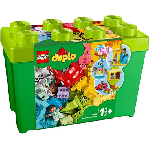 LEGO DUPLO: Cutie Deluxe in forma de caramida 10914, 18 luni+, 85 piese LEGO DUPLO: Cutie Deluxe in forma de caramida 10914, 18 luni+, 85 piese