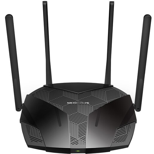 Router Wireless Gigabit MERCUSYS MR80X AX3000, WI-Fi 6, Dual-Band 574 + 2402 Mbps, negru Router Wireless Gigabit MERCUSYS MR80X AX3000, WI-Fi 6, Dual-Band 574 + 2402 Mbps, negru